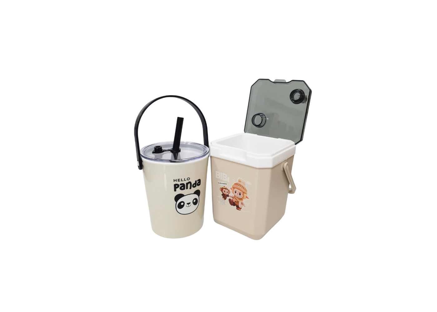 (Combo) Bình đá 1.2L BIBI + Bình đá X.O 1L (Xám)